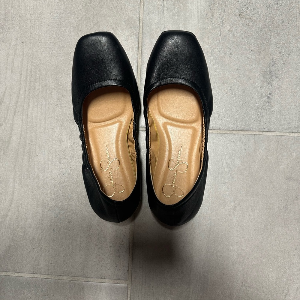 Jessica Simpson Black Flats Classic Loafers